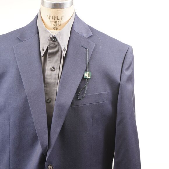 Polo Ralph Lauren Blue 100% Wool Jacket Size 40R - Picture 2 of 16